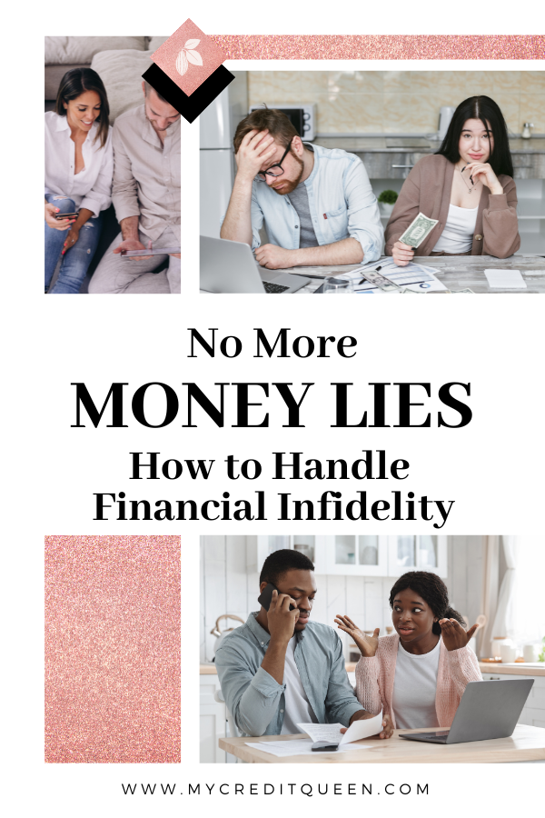 Angry couples over budget or finances - financial infidelity