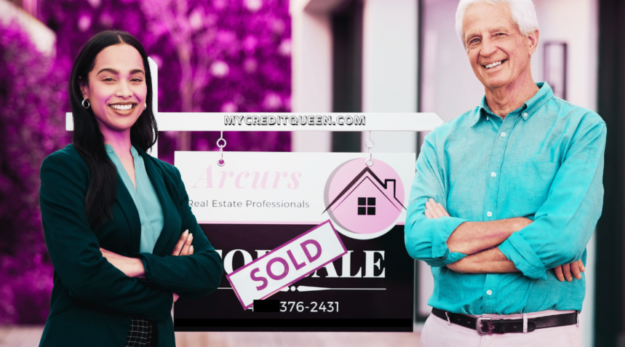 beautiful black woman realtor sales home to older man