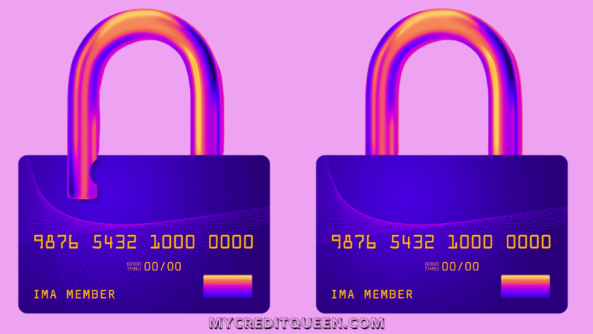 credit cards with locks on them