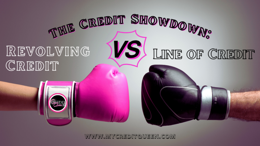 one pink boxing glove hand and one black boxing glove hand:The Credit Showdown: Revolving Credit vs. Line of Credit