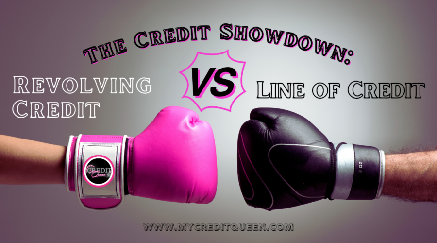 one pink boxing glove hand and one black boxing glove hand:The Credit Showdown: Revolving Credit vs. Line of Credit